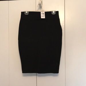 Black pencil skirt